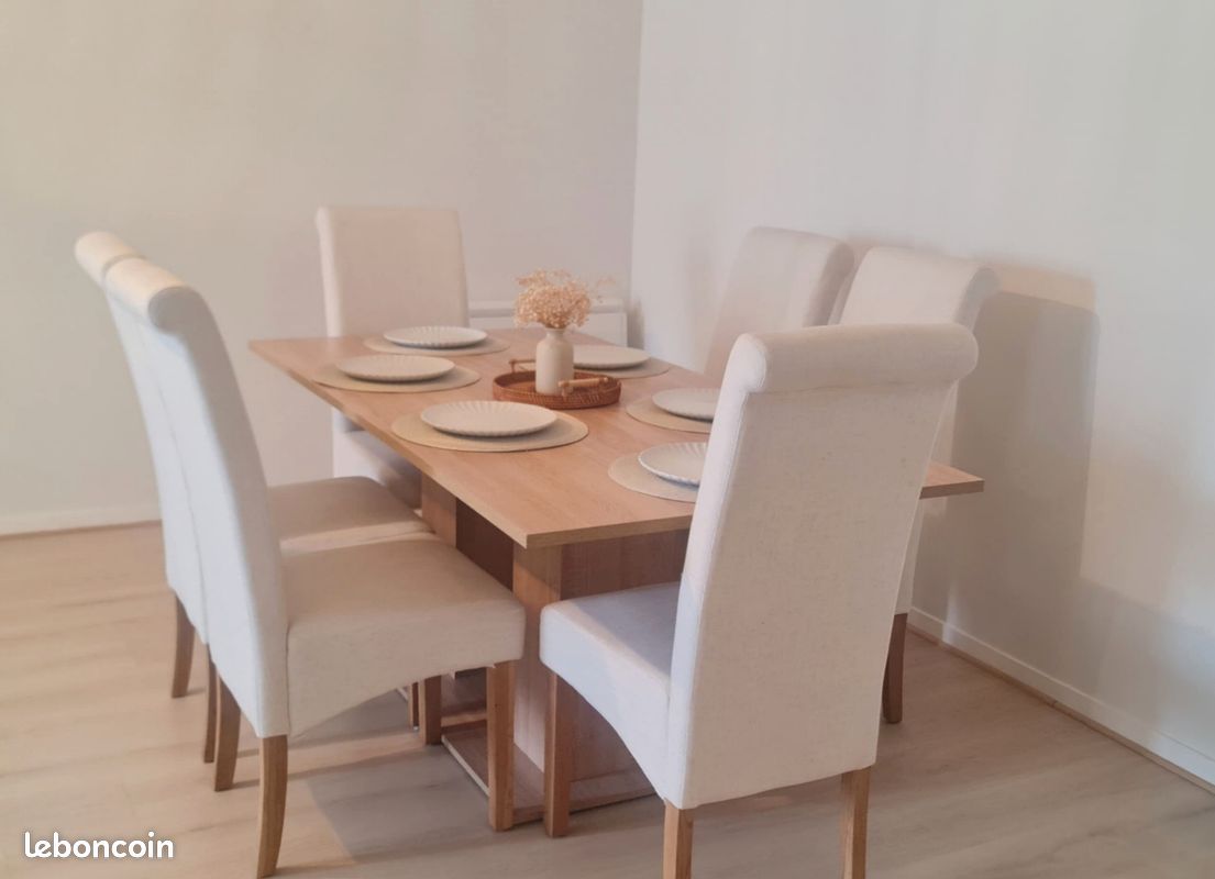 Table De Salle à Manger Extensible - Bois Marron, Bon état, Prix 100€