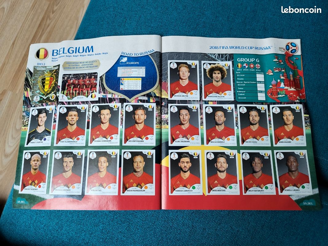 Panini Coupe du Monde Russie 2018 : Album collector complet (État impeccable