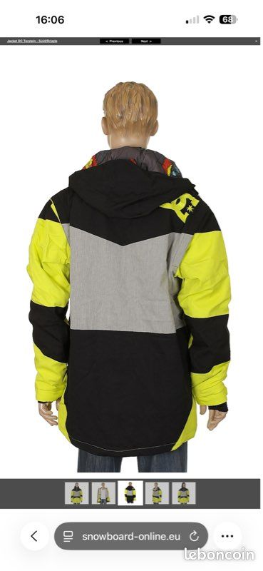 Veste ski/snowboard DC Shoes camo – Chaude & stylée – homme L - Sport & Plein air