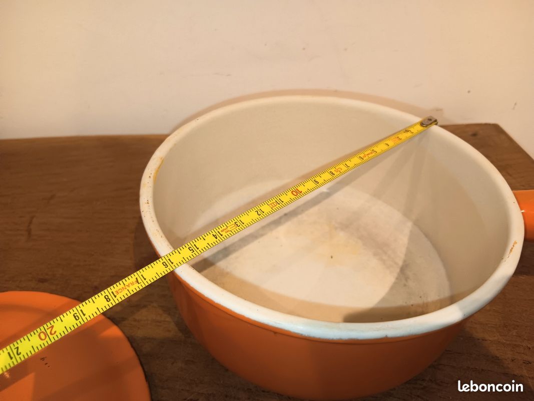 Casserole le creuset fonte émaillée orange diamètre 16 cm (image 10)
