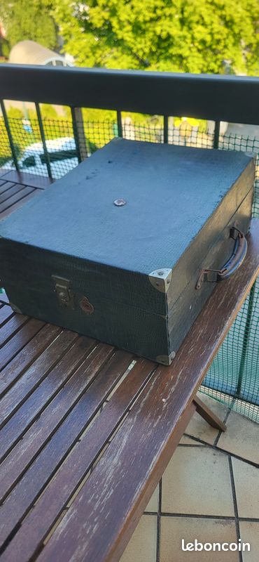 Tourne disque / Gramophone valise d'époque Pathé Diamond N° D130 - Fonctionnel (image 2)