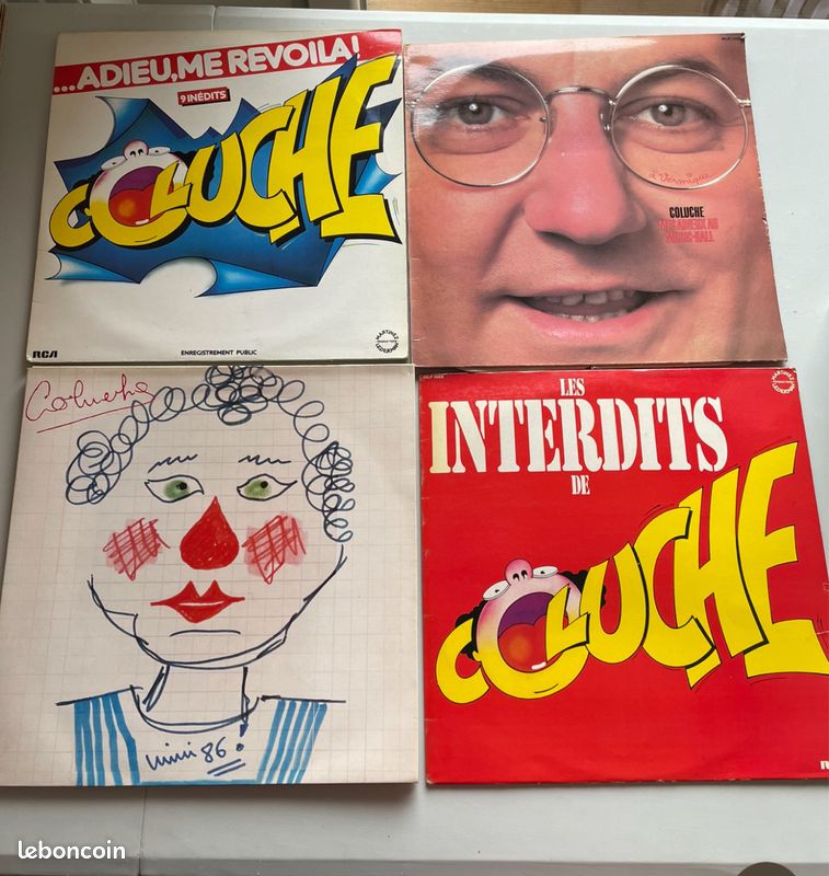 Lot vinyles de Coluche (image 2)