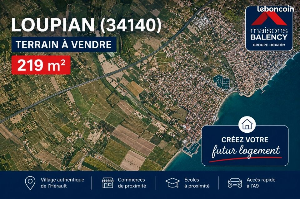 Terrain 235 m² Loupian · 129 900 €