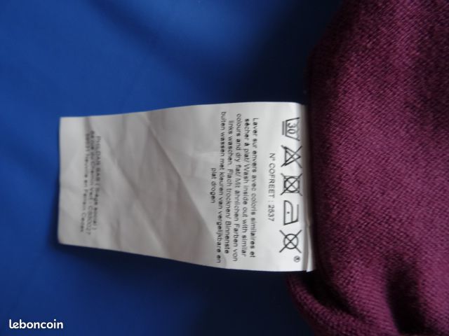 Pull Phildar bordeaux (image 5)