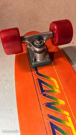 Skateboard Vintage Santa Cruz 70's - Roues Powerflex, Trucks Bennett