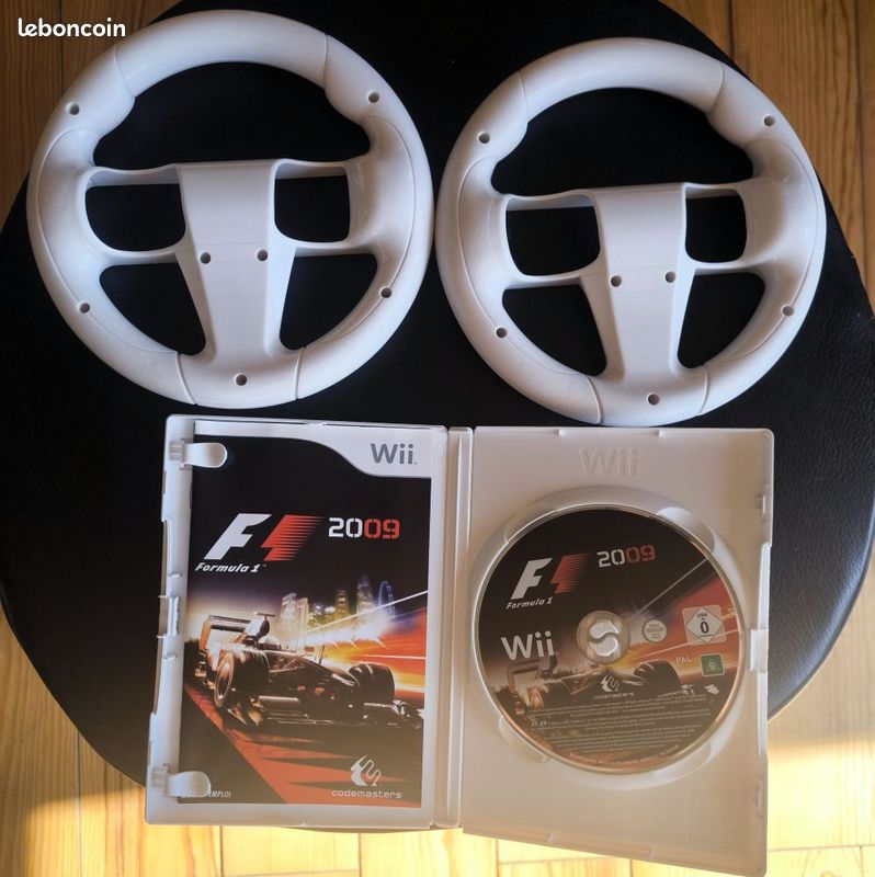 LOT DE 10 pack mad tracks neuf jeu + volant nintendo wii /wii u course