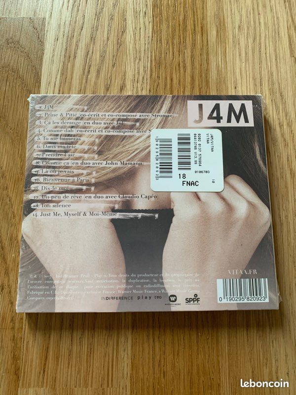 Cd neuf J4M de la chanteuse vitaa (image 2)