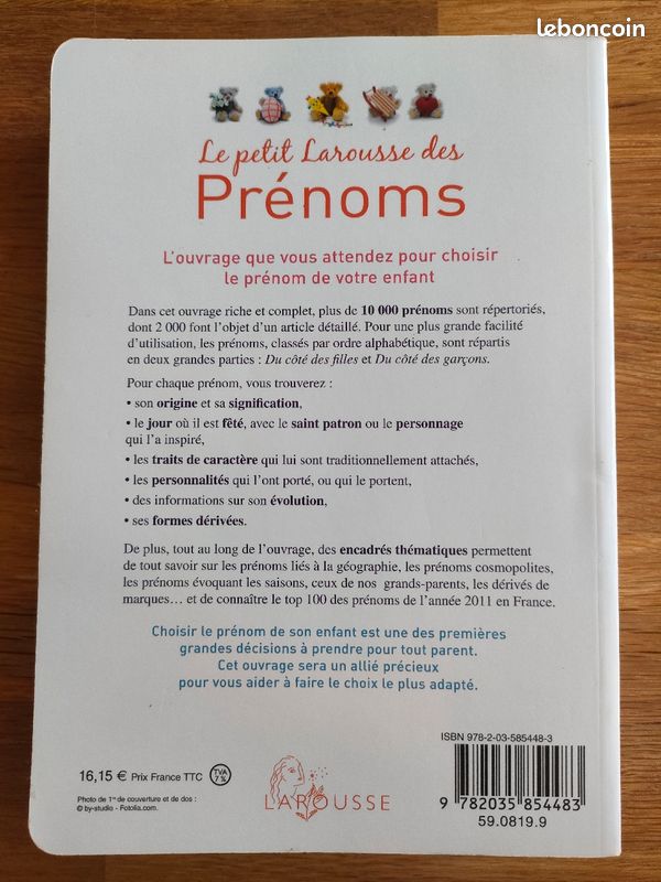 Le petit Larousse des Prénoms (image 2)