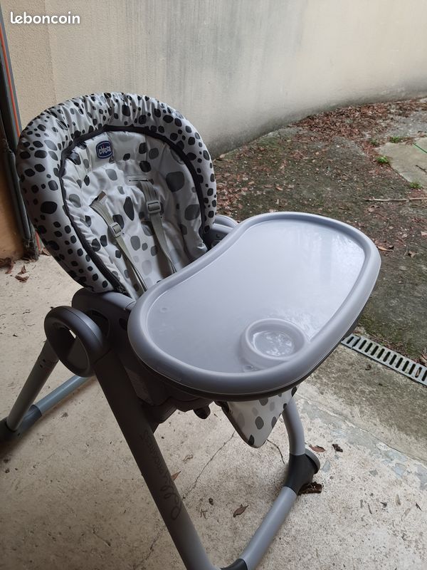 CHICCO Chaise Haute Polly Progres5 4 Roues - Anthracite (image 9)