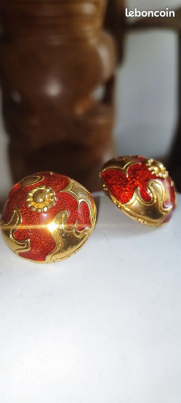Lot 7 Paire Boucles D'oreilles Clip Ancienne Vintage / Old Earring Bijoux Ancien - Montres & Bijoux