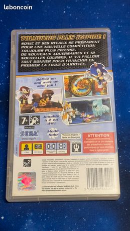 Sonic Rivals 2 PSP complet Platinum Sony : Achat occasion | Jeux vidéo Sony 6 ans - 8 ans Bon état PSP