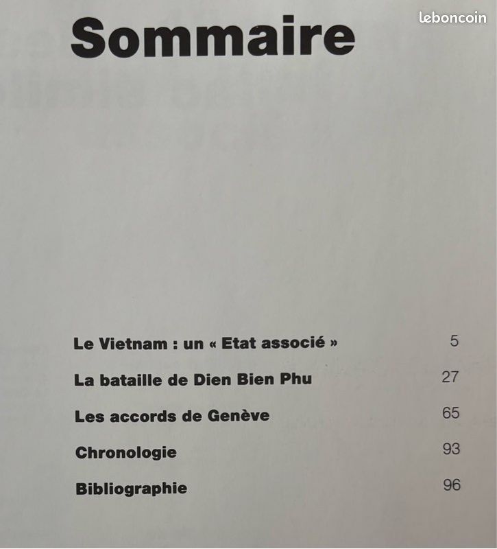 Guerre Indochine. DIEN BIEN PHU. Dossier La Documentation Française (1991) (image 3)