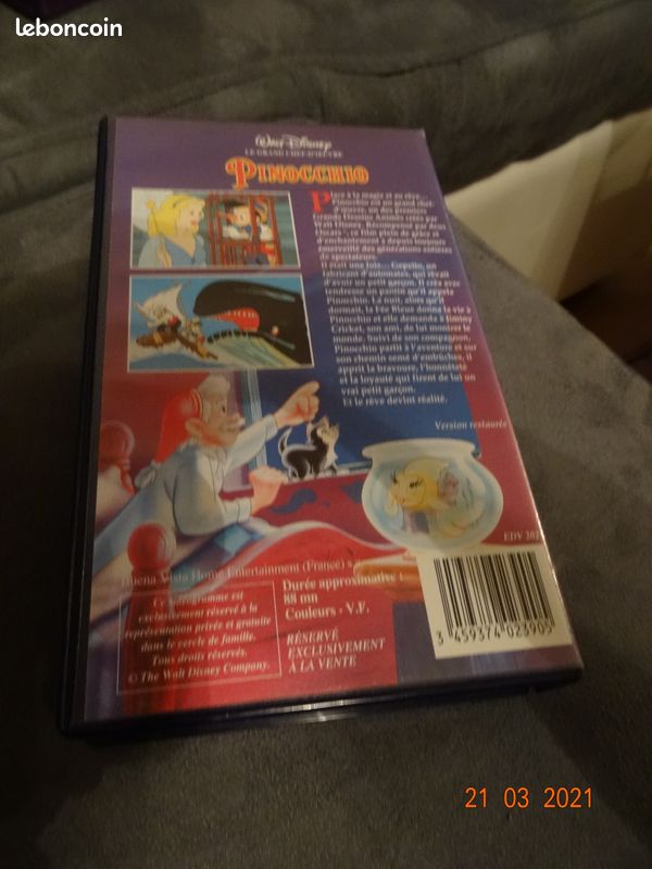 Vhs - disney- pinocchio (image 3)