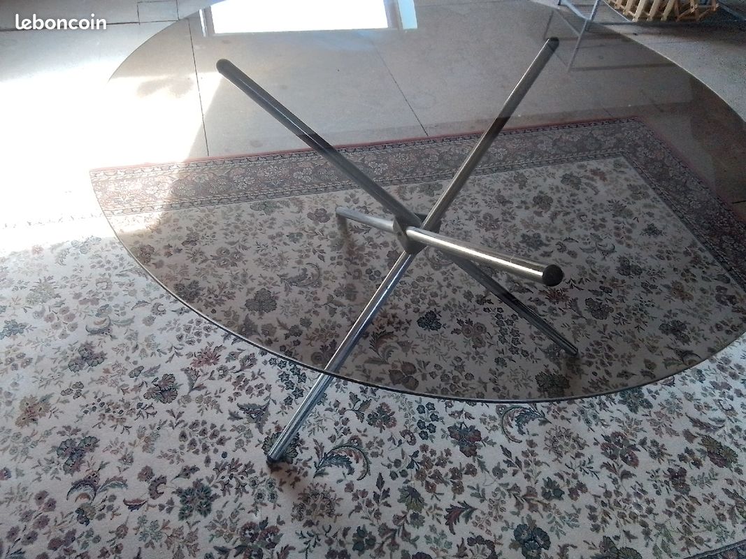Table ronde en verre (image 2)