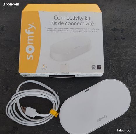 Somfy 1870755 - Kit de connectivité | Pour contrôler les moteurs et l'éclairage Somfy avec un smartphone | Compatible moteurs io & RTS| Contrôle à la voix via l'Assistant Google, Amazon Alexa, HomeKit (image 2)