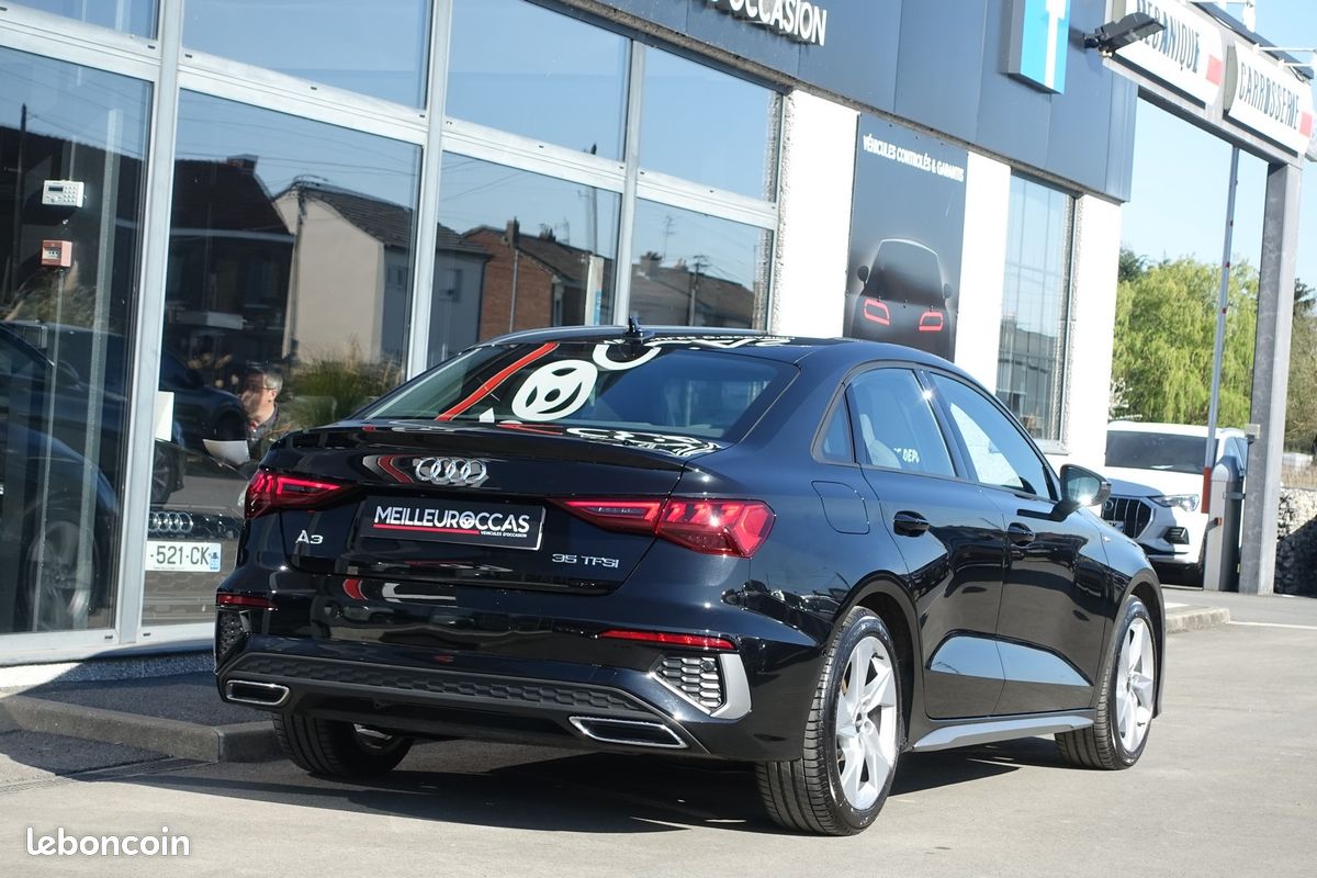 A3 Berline 35 Tfsi 150ch S-Line Virtual cockpit/Cuir sport chauffant/GPS Europe/Carplay/LED/1*Main/Garantie 12 Mois (image 7)