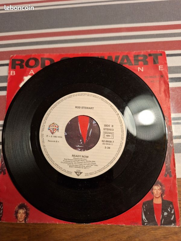 Lot de 5 disques 45 tours A HA Johnny Clémence Nena (image 4)