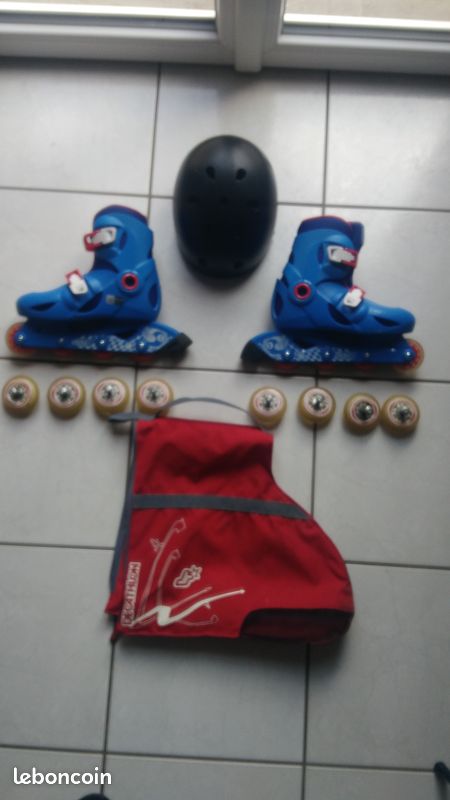 Roller taille 34-36 + Casque enfants 50-54cm (image 1)