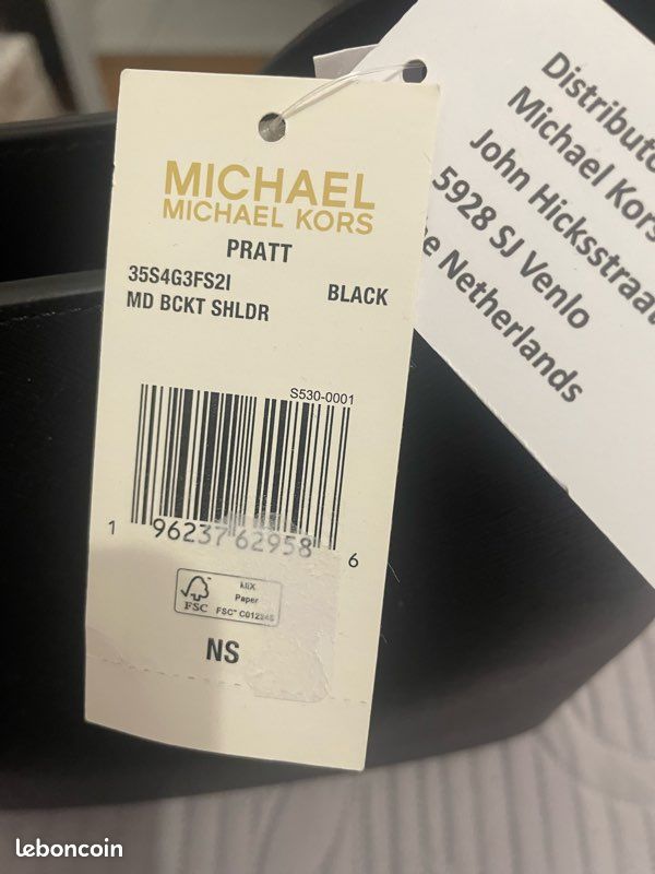 Sac à main Michael kors noir longueur 26cm hauteur 22cm (image 1)
