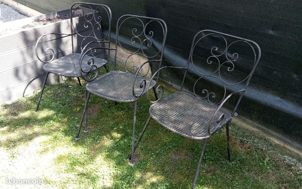 Chaise en fer forgé (image 5)