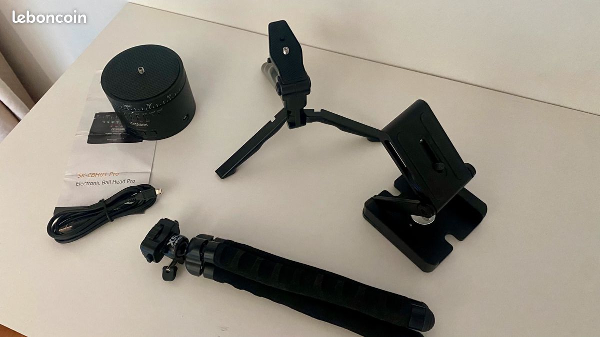 Rotule panoramique électronique pour Time Laps - SEVENOAK SK-EBH01 Pro + accessoires (image 6)