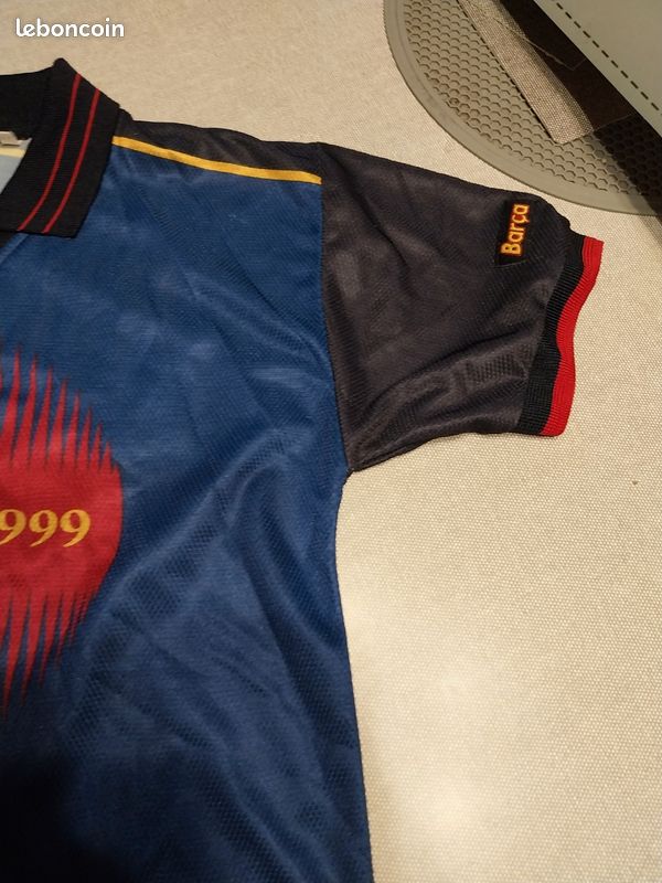 Maillretro Domicile FC Barcelone 100 Ans (1899-1999) - Taille L - Nike - Neuf
