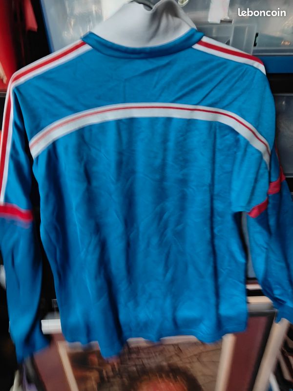 MAILLOT PORTÉ SHIRT worn match ancien EQUIPE DE FRANCE VOLLEYBALL 70's
