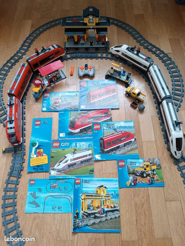 Lot de train Lego 7938 60051 et gare 7997 Jeux Jouets