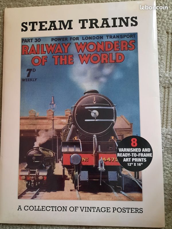 Collection posters trains vapeur Londres (image 1)