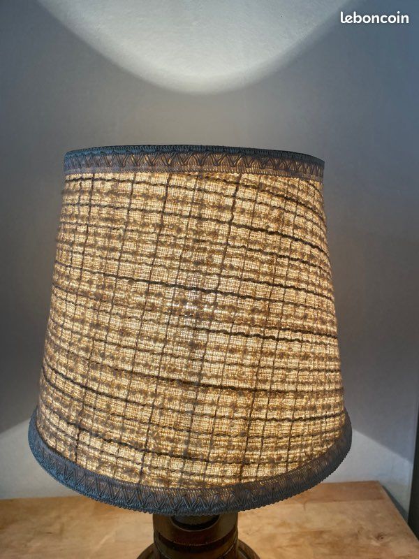 Lampe vintage en bois (image 4)
