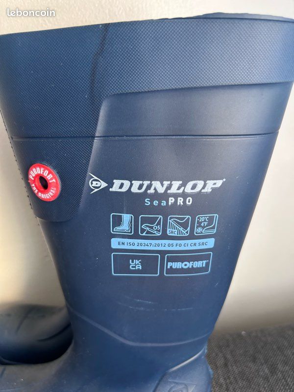 Coudière Dunlop XL Bleue - Protection Coude Polyester - Neuve