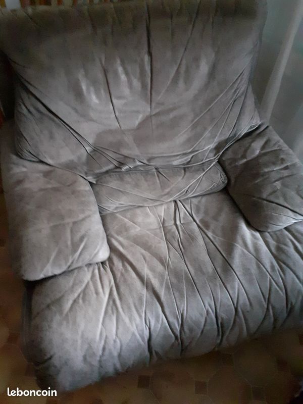 Fauteuil cuir gris anthracite Roche bobois (image 3)