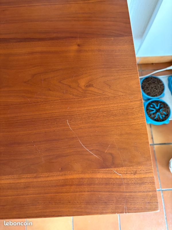 Table à manger carrée, esprit vintage, Watford, Noyer (image 3)