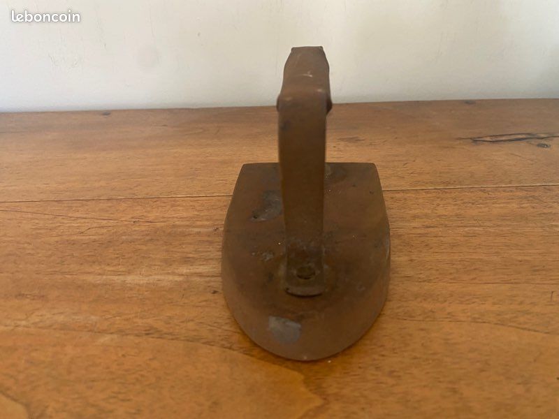 Ancien Fer à Repasser Maxwell Vintage, Tige En Bois Caryer, D Anderson & Sons, Droitier