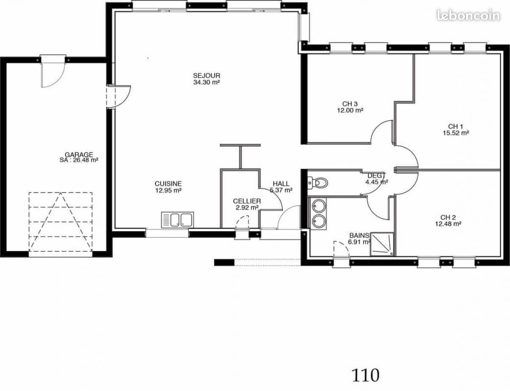 Maison 4 pièces 95 m² - Villedoux 17230 (image principale 6)