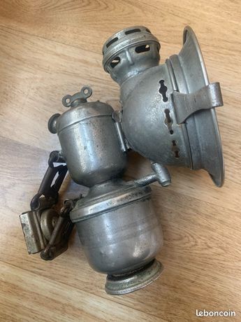Lampe De Vélo Vintage Lanterne à Huile Haeckel's Star - Fabriquée En Allemagne, Occasion