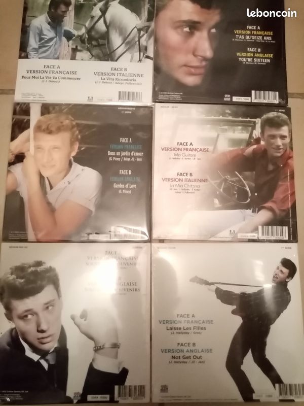 Nombreux disques vinyles johnny hallyday (image 5)