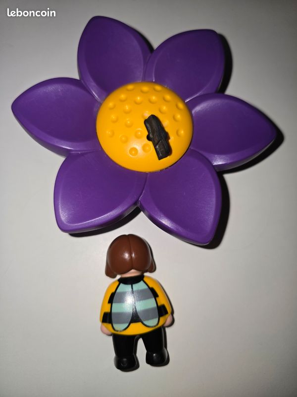 123 playmobil lot fleur à bascule 6756 et escargot à bascule 6755 complets (image 3)