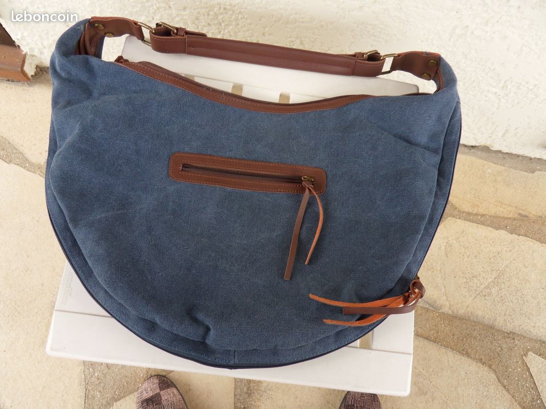 SAC en toile jean clair, neuf (image 2)