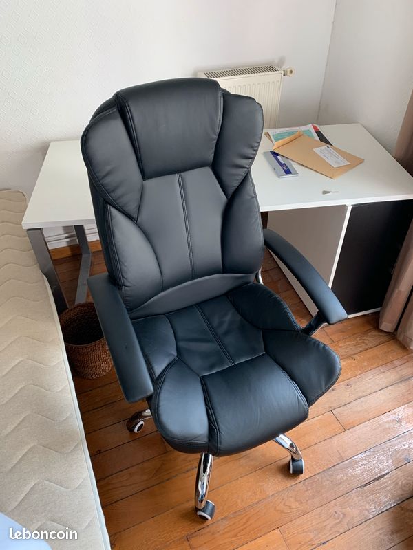 Chaise Gamer SONGMICS - Fauteuil Bureau Ergonomique, Accoudoirs 3D, Inclinable 135° - Noir/Gris