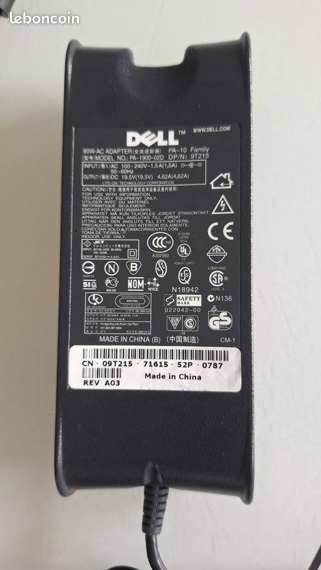 Adaptateur secteur Dell pour PC portable (image 2)