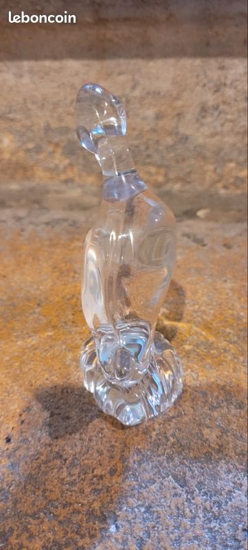 Statuette animalière cristal Daum France signée (image 3)