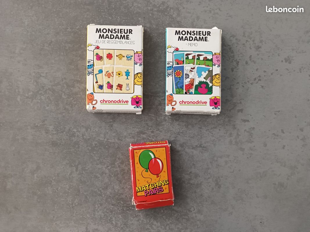 Lot de trois jeux, dont deux jeux Monsieur Madame (image 1)