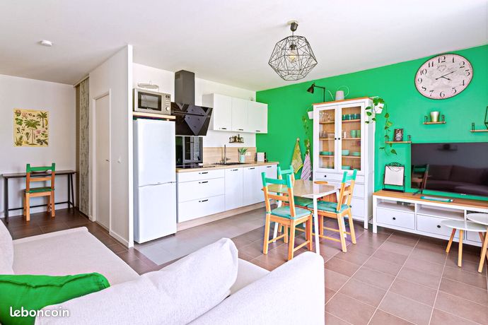 Appartement F2 40m2 + balcon + parking