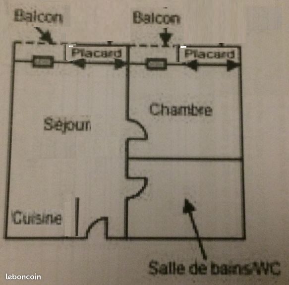 Appartement T2 26m2 - Billère 64140 (image 3)