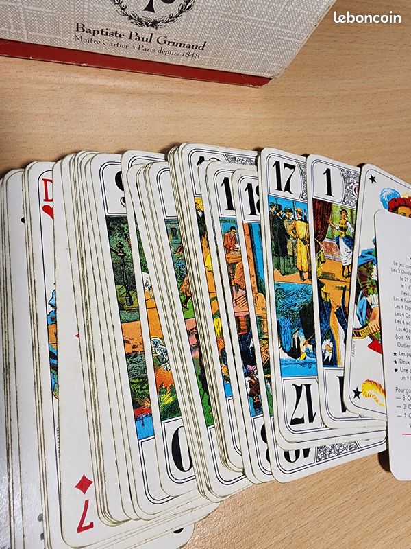 B.P. Grimaud - Ancien jeu de tarot complet de 78 cartes B.P. Grimaud - Ancien jeu de tarot complet de 78 cartes
