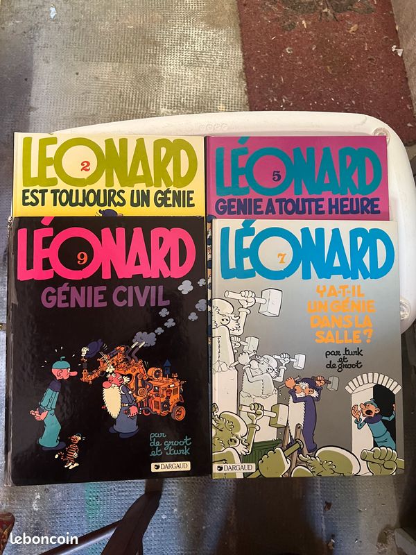 Lot de 4 BDs Léonard (image 1)