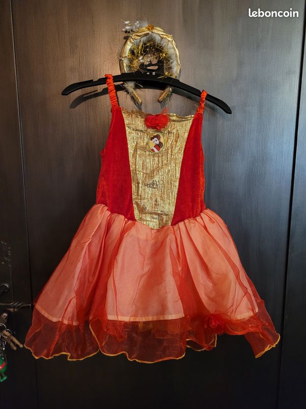 Robe Disney Belle + diadème (image 1)