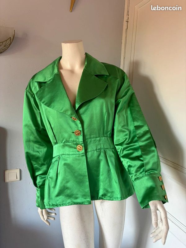 Veste en coton et soie Inès De La Fressange Petit 46 voir mesures (image 12)