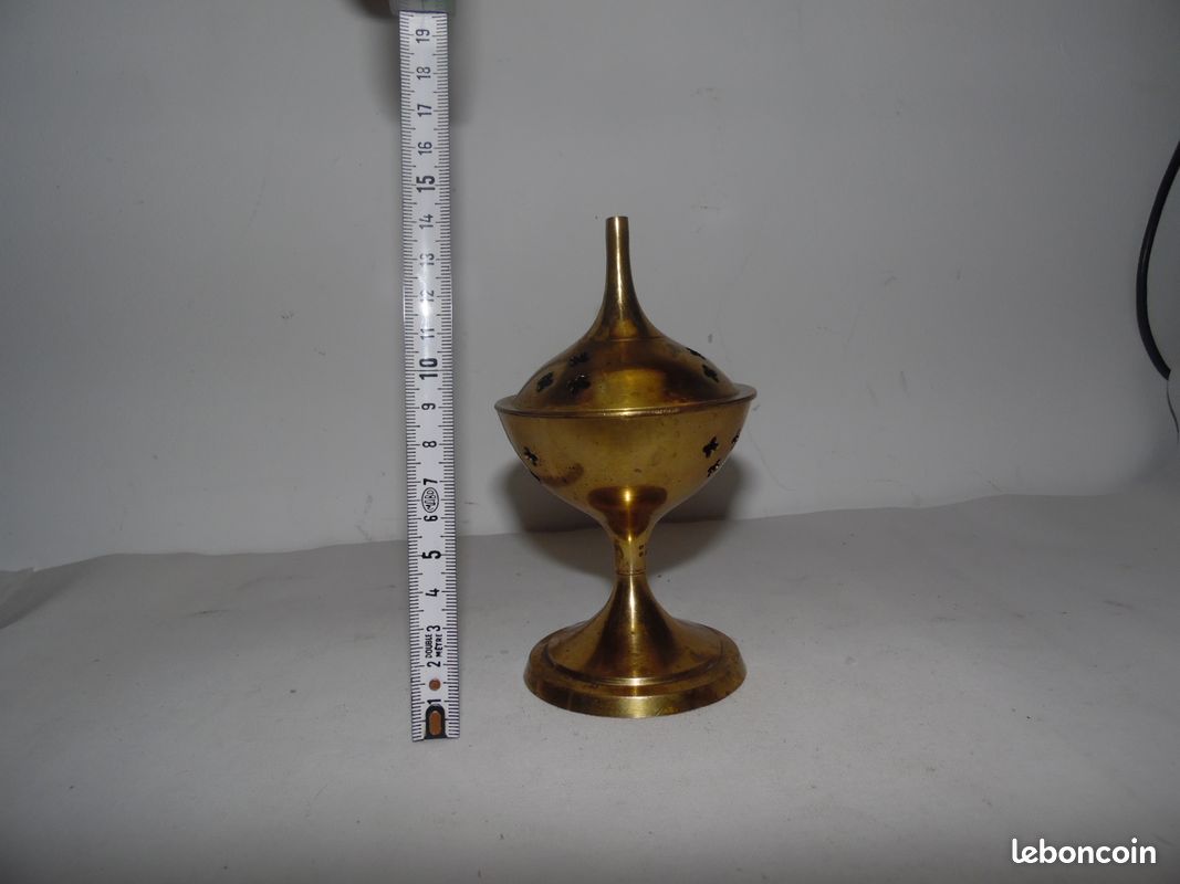 Brûle-encens, petit, en laiton (image 8)